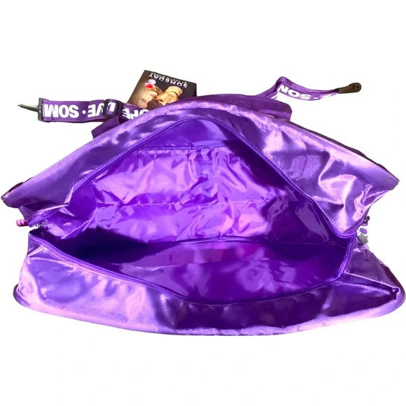RARE OG FAN Memorabilia Justin Bieber Someday Purple Duffel Bag Weekender Travel - Picture 9 of 10
